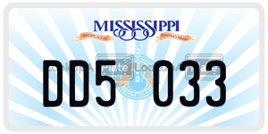DD5033  license plate in MS