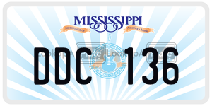 DDC136  license plate in MS