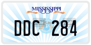 DDC284  license plate in MS