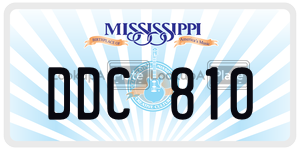 DDC810  license plate in MS