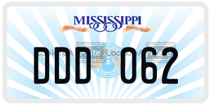 DDD062  license plate in MS