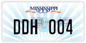 DDH004  license plate in MS