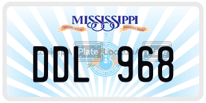 DDL968  license plate in MS
