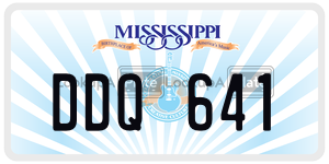 DDQ641  license plate in MS