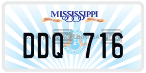 DDQ716  license plate in MS