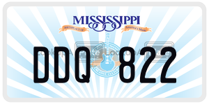 DDQ822  license plate in MS
