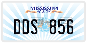 DDS856  license plate in MS