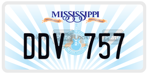 DDV757  license plate in MS