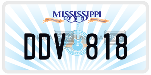DDV818  license plate in MS