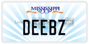 DEEBZ  license plate in MS