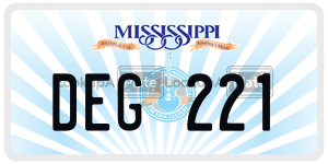 DEG221  license plate in MS