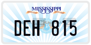 DEH815  license plate in MS