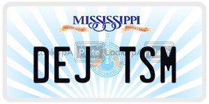DEJTSM  license plate in MS