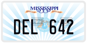 DEL642  license plate in MS