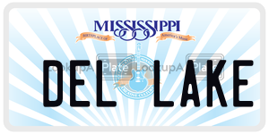 DELLAKE  license plate in MS