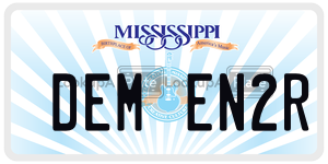 DEMEN2R  license plate in MS