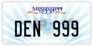 DEN999  license plate in MS