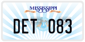 DET083  license plate in MS