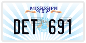 DET691  license plate in MS