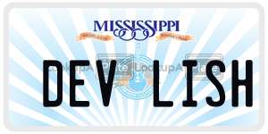DEVLISH  license plate in MS