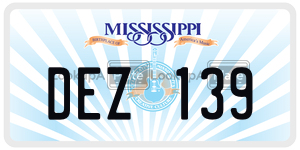 DEZ139  license plate in MS