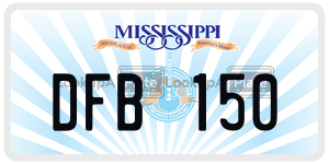 DFB150  license plate in MS