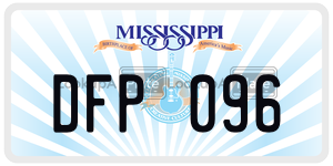 DFP096  license plate in MS