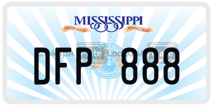 DFP888  license plate in MS