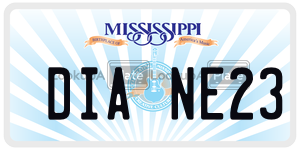DIANE23  license plate in MS