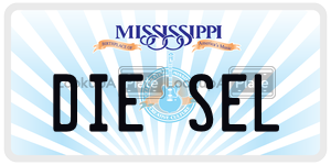 DIESEL  license plate in MS