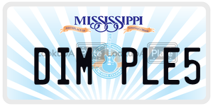 DIMPLE5  license plate in MS