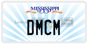 DMCM  license plate in MS