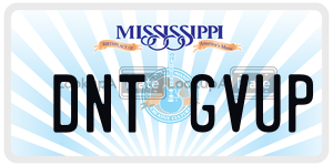 DNTGVUP  license plate in MS