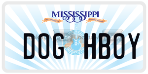 DOGHBOY  license plate in MS