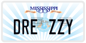 DREZZY  license plate in MS