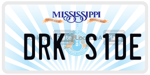 DRKS1DE  license plate in MS