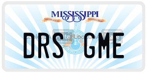 DRSGME  license plate in MS