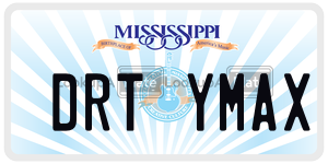 DRTYMAX  license plate in MS