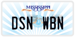 DSNWBN  license plate in MS