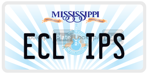 ECLIPS  license plate in MS