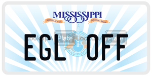 EGLOFF  license plate in MS