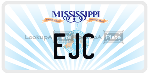 EJC  license plate in MS