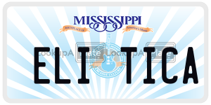 ELITICA  license plate in MS
