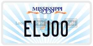 ELJOO license plate in Mississippi