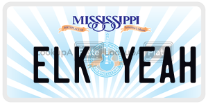 ELKYEAH  license plate in MS