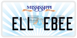 ELLEBEE  license plate in MS