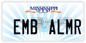 EMBALMR  license plate in MS