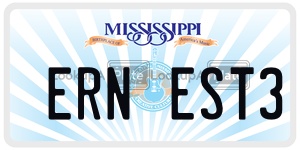 ERNEST3  license plate in MS