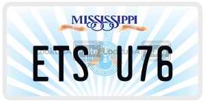 ETSU76  license plate in MS