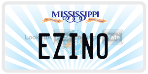 EZINO  license plate in MS